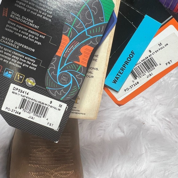 DAN POST STORMS EYE COMPOSITE TOE BOOTS SIZE 9 M - Picture 11 of 11